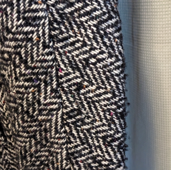 Vintage Bert Newman Petite Herringbone Tweed Coat Size 2 Petite Est. 1980s - Picture 16 of 16